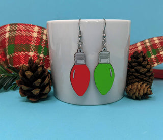 Christmas Light Dangle Earrings