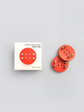 Pom-Maker-extra-small-size-button-pom-maker-poppy-red