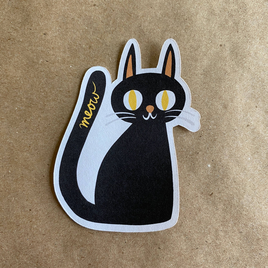Meow Cat Sticker – Nomadic Knits