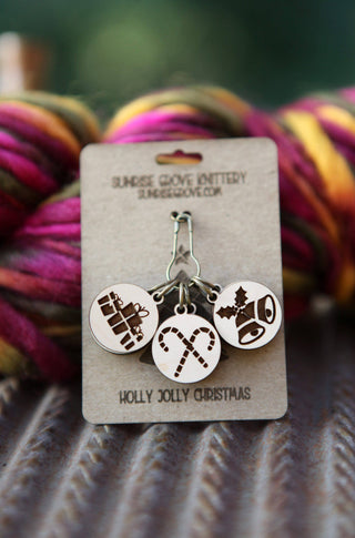 Holly Jolly Stitch Markers