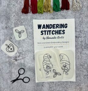 Wandering Stitches Winter Gnomes Embroidery Stickers