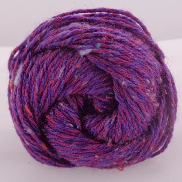 Purple Tatamy Tweed Worsted